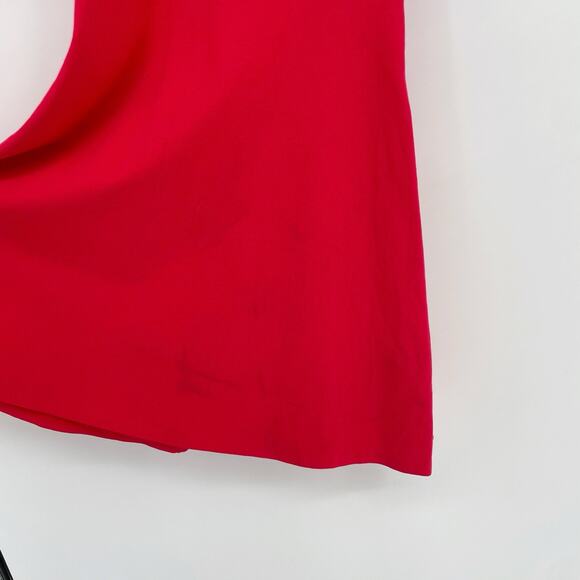 Express Dress Womens Small Red Keyhole Cutout Stretch Sleeveless Fit & Flare - Picture 6 of 7